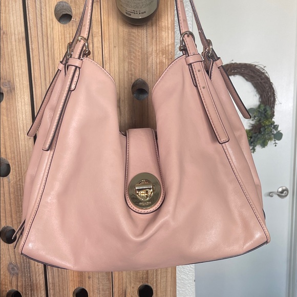 Coach Madison Carlyle Pink Leather Shoulder Bag - Picture 1 of 8